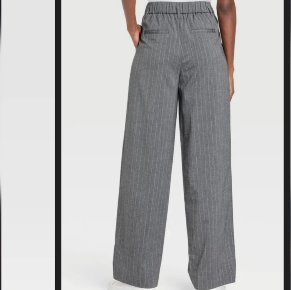 A New Day Women's High-Rise Pleat Front Straight Trousers Size 14 - Picture 2 of 10
